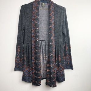 Anthro | Open Front Sweater Jacket Cardigan Small